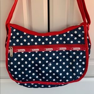 Polka Dot Lesportsac Classic Hobo style purse